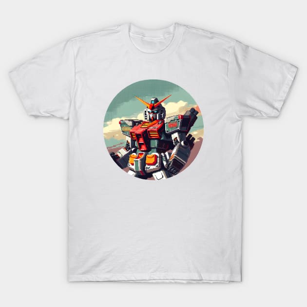 Winged Warriors: Gundam Wing, Mecha Epic, and Anime-Manga Legacy Unleashed T-Shirt by insaneLEDP